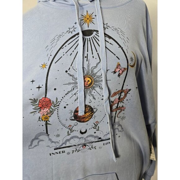 NWT Oversized Celestial Witchy Hoodie Sweatshirt - Picture 2 of 8